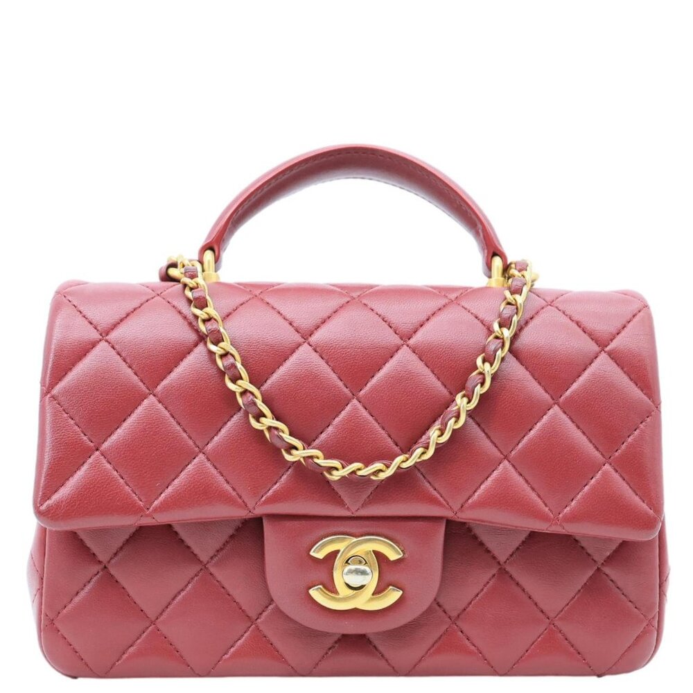 Chanel Classic Rectangular Flap Mini Quilted Leat… - image 1